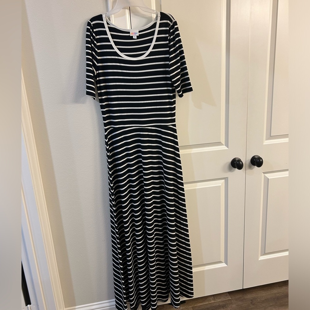 Lularoe Striped Maxi Dress XL
